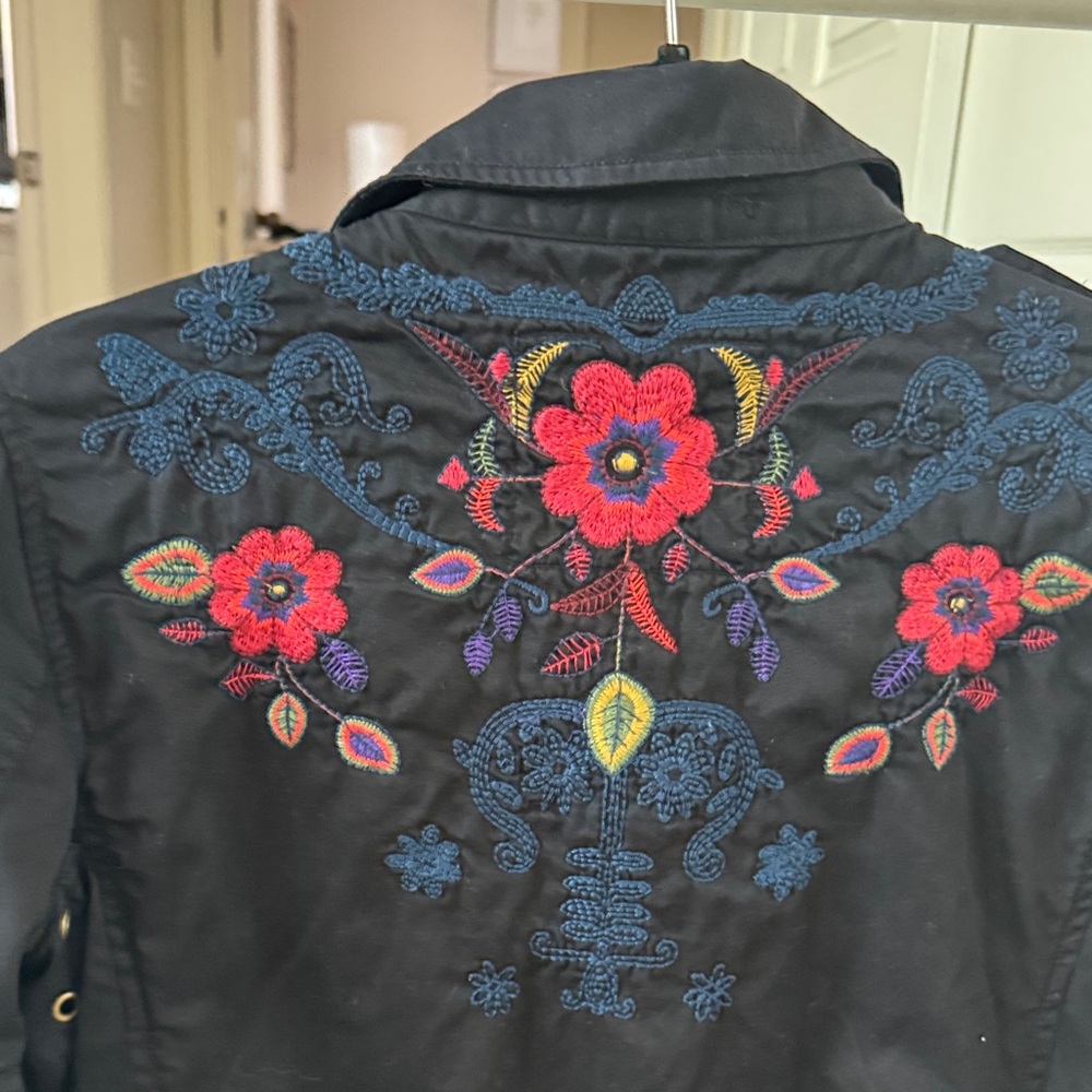 Johnny Was Midnight Black Field Jacket